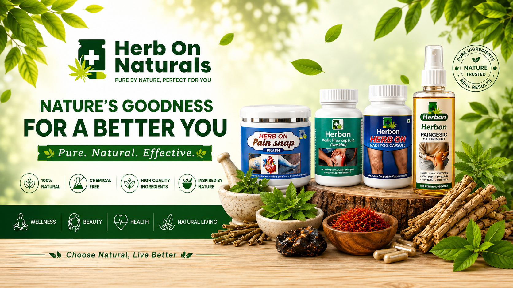 Herb On Naturals New mobile banner